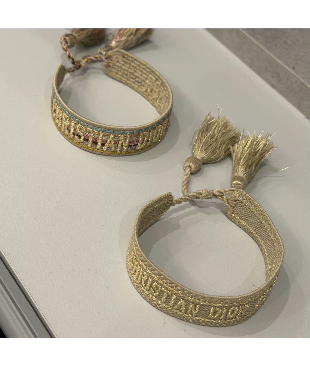 CHRISTIAN DIOR Бежевый браслет, фото 3