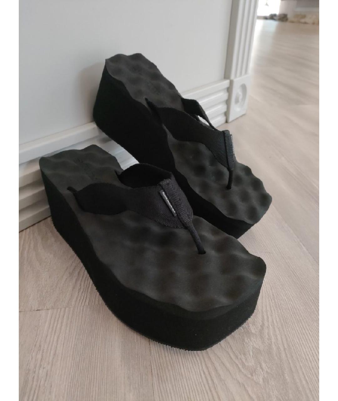 ALEXANDER WANG Черные шлепанцы, фото 5