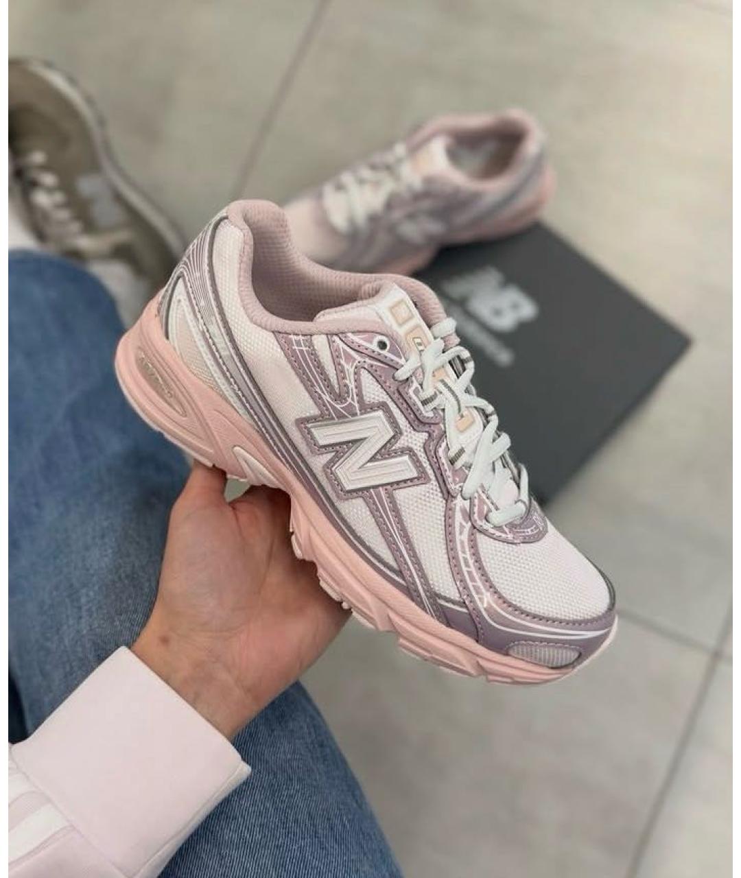 NEW BALANCE Розовые текстильные кроссовки, фото 5