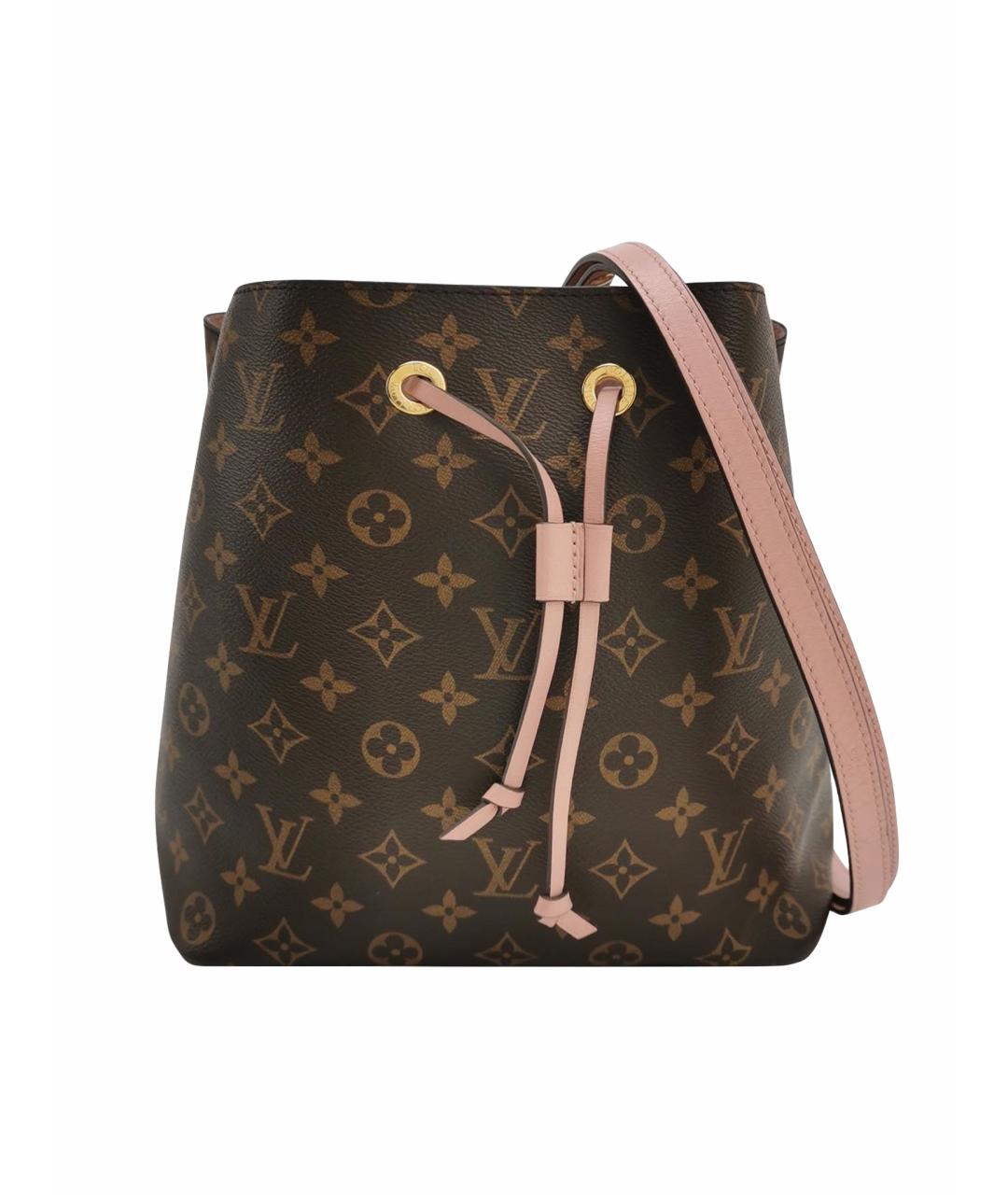 LOUIS VUITTON Коричневая кожаная сумка тоут, фото 1