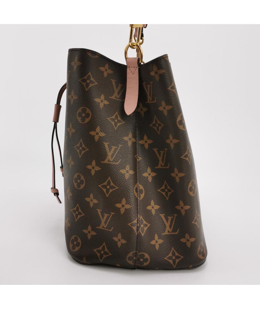 LOUIS VUITTON Коричневая кожаная сумка тоут, фото 2