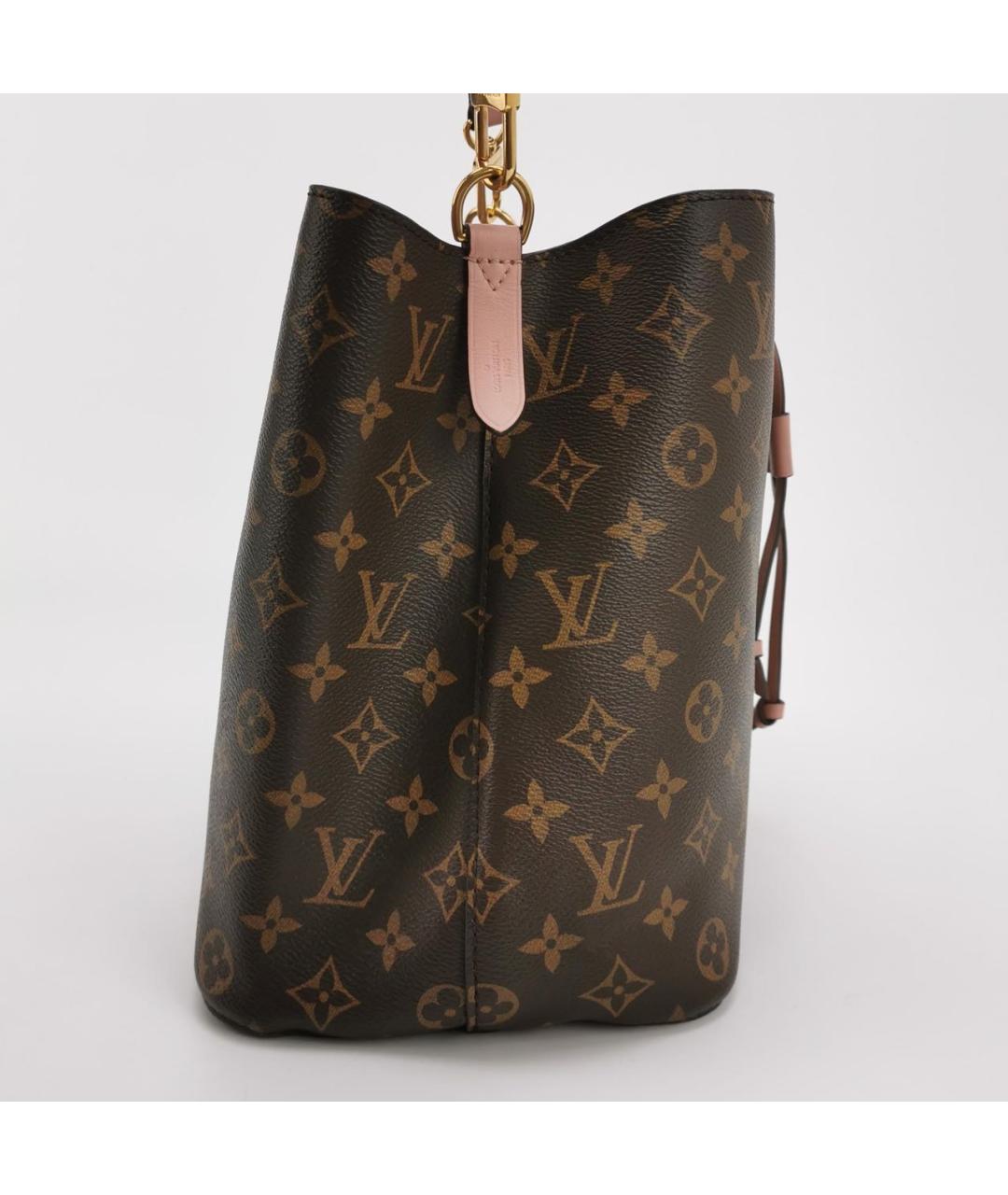 LOUIS VUITTON Коричневая кожаная сумка тоут, фото 3