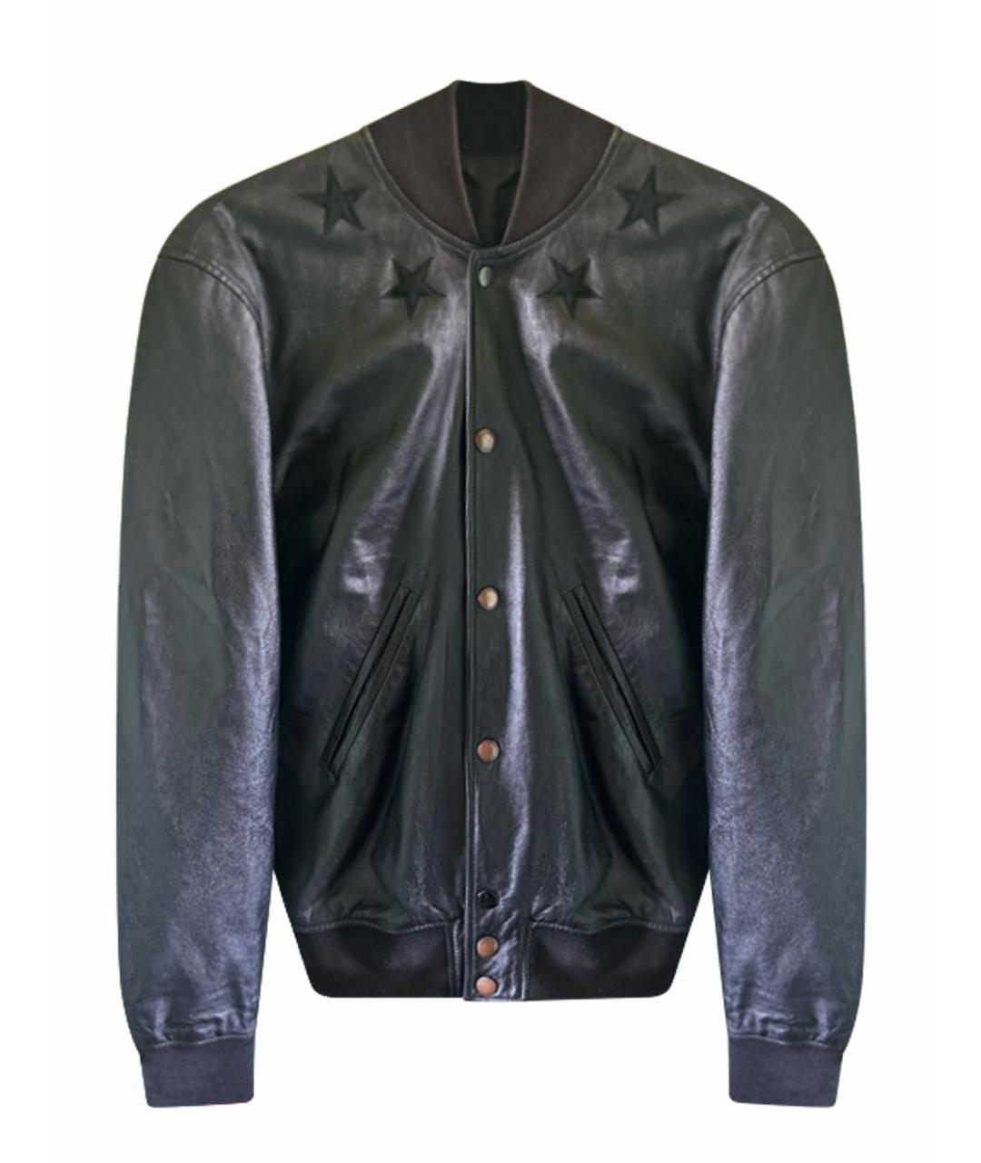 GIVENCHY Черная кожаная куртка, фото 1