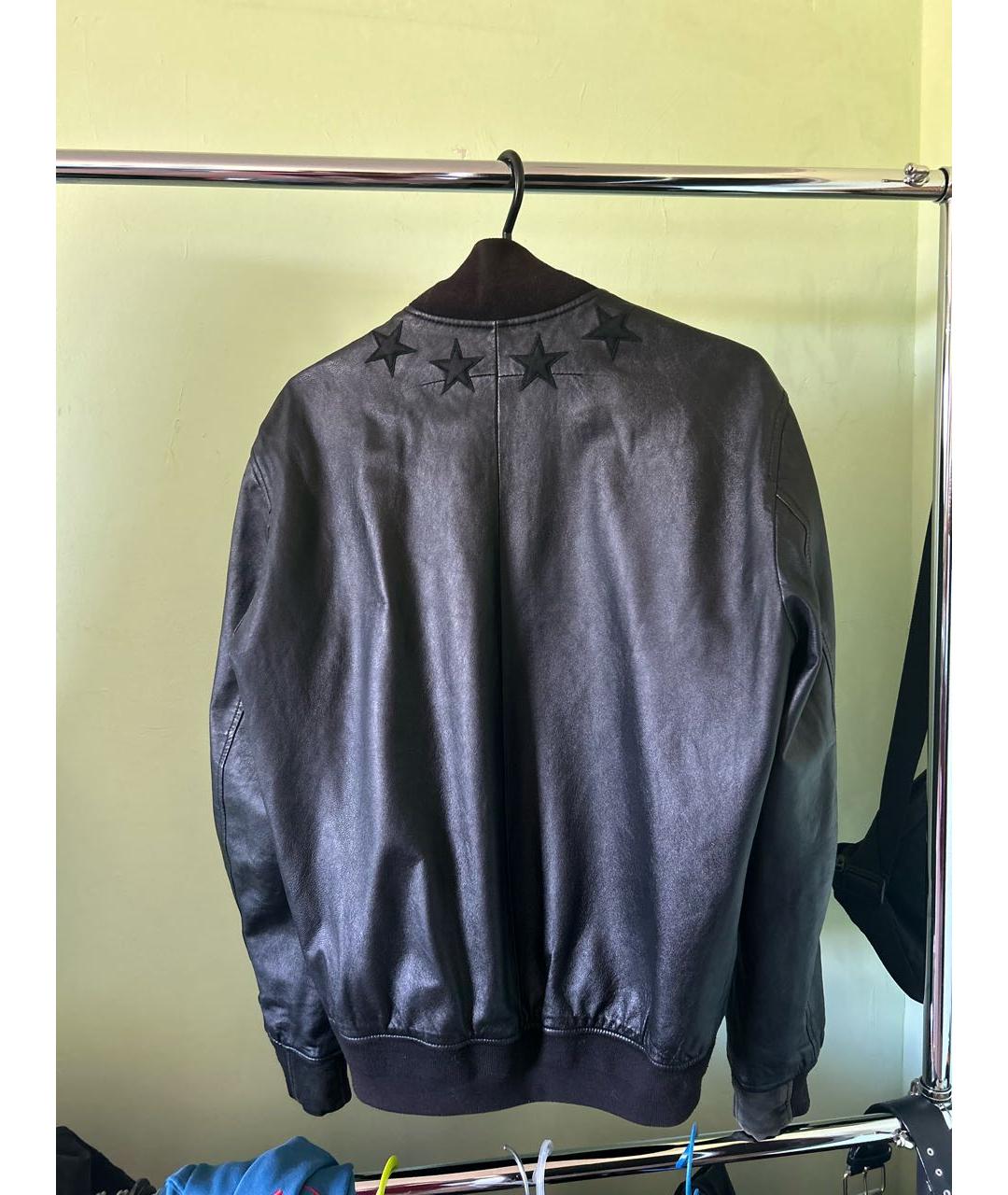 GIVENCHY Черная кожаная куртка, фото 2