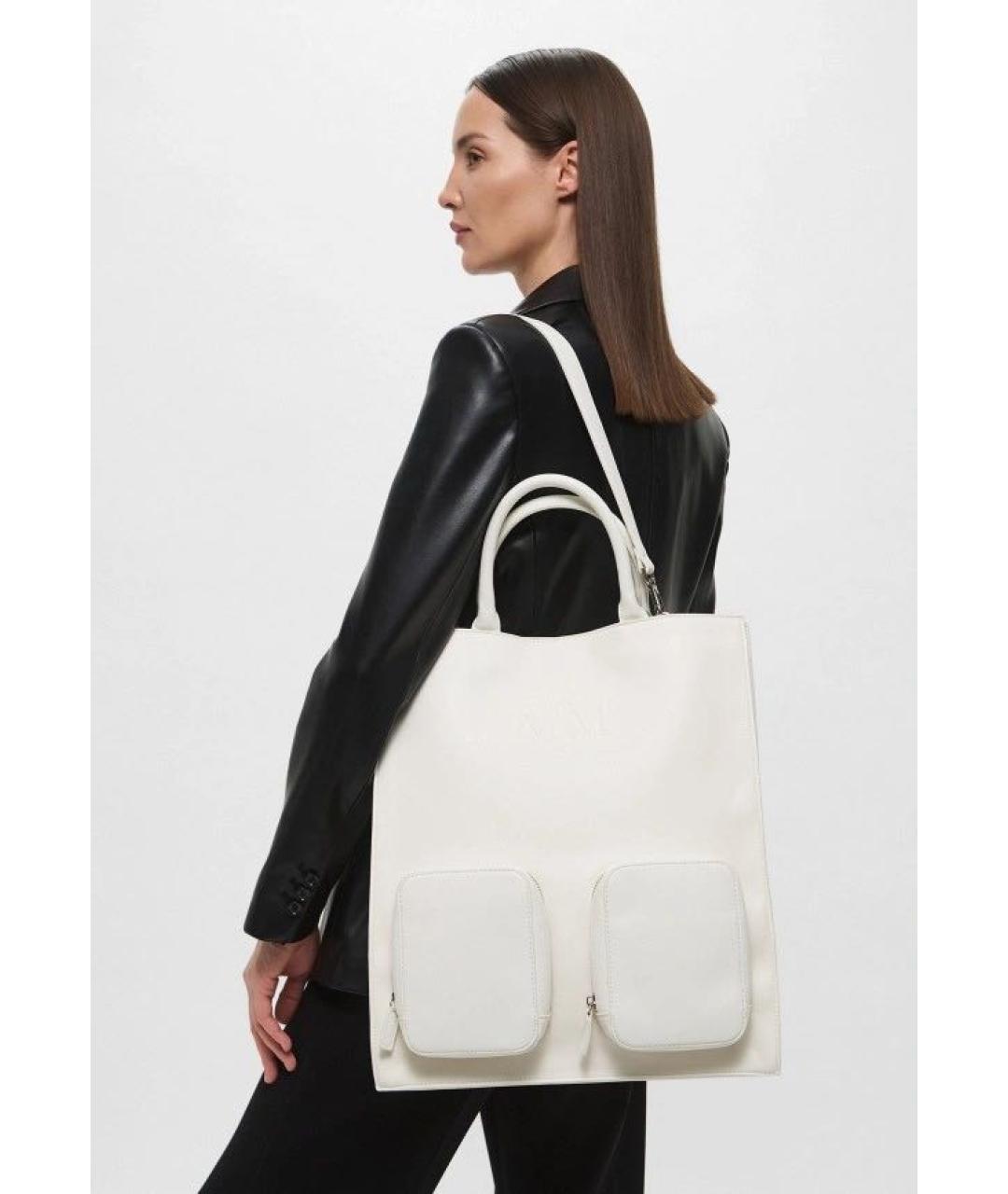 MAX MARA Белая сумка тоут, фото 5