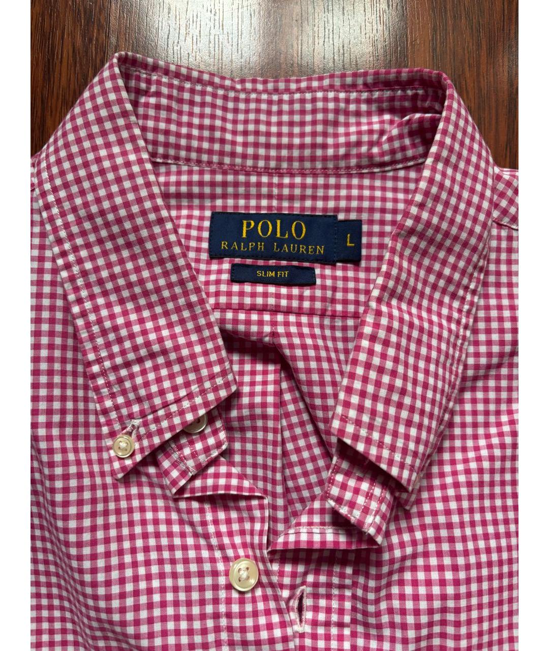 POLO RALPH LAUREN Коралловая хлопковая кэжуал рубашка, фото 3
