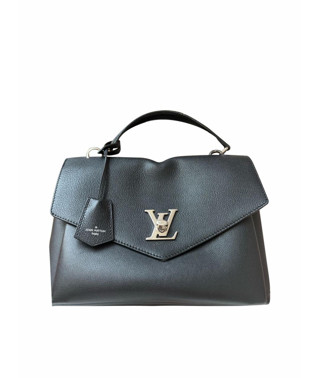 LOUIS VUITTON Черная кожаная сумка через плечо, фото 1