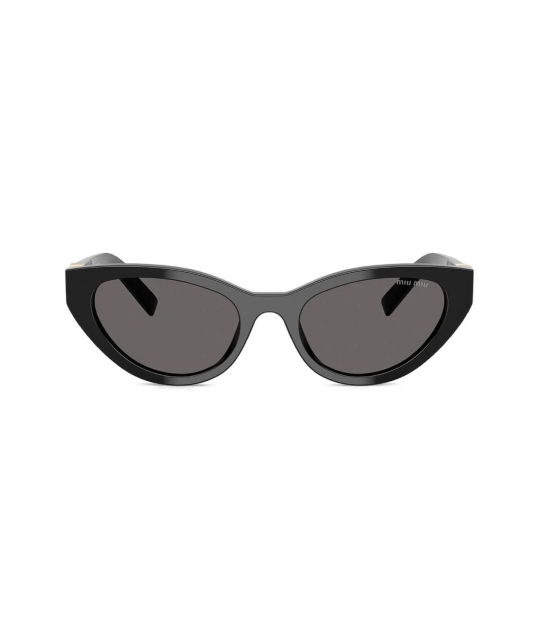 MIU MIU Черные пластиковые солнцезащитные очки, фото 3