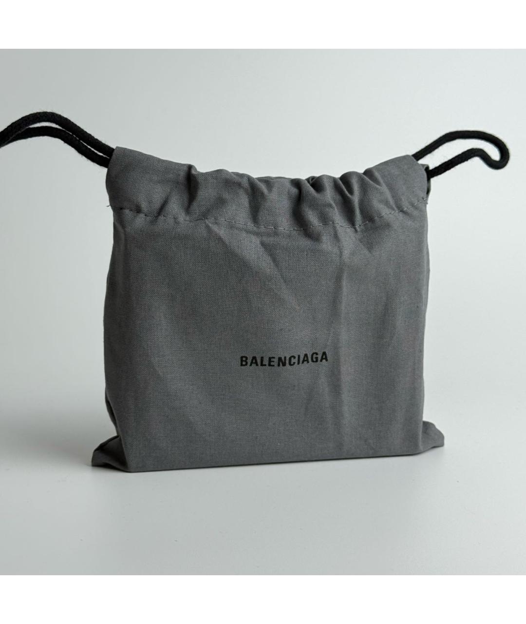 BALENCIAGA Темно-синий кожаный кардхолдер, фото 4
