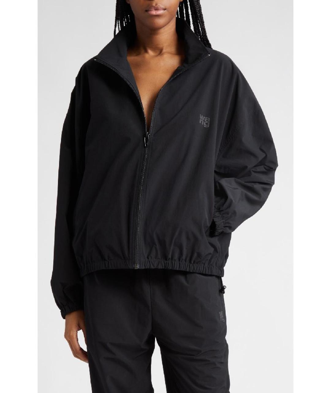 T BY ALEXANDER WANG Черная полиэстеровая спортивная куртка, фото 6