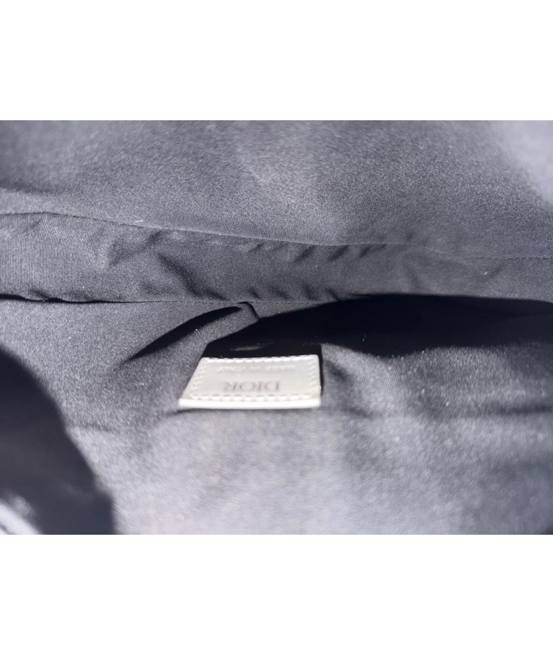 CHRISTIAN DIOR Антрацитовая барсетка, фото 4