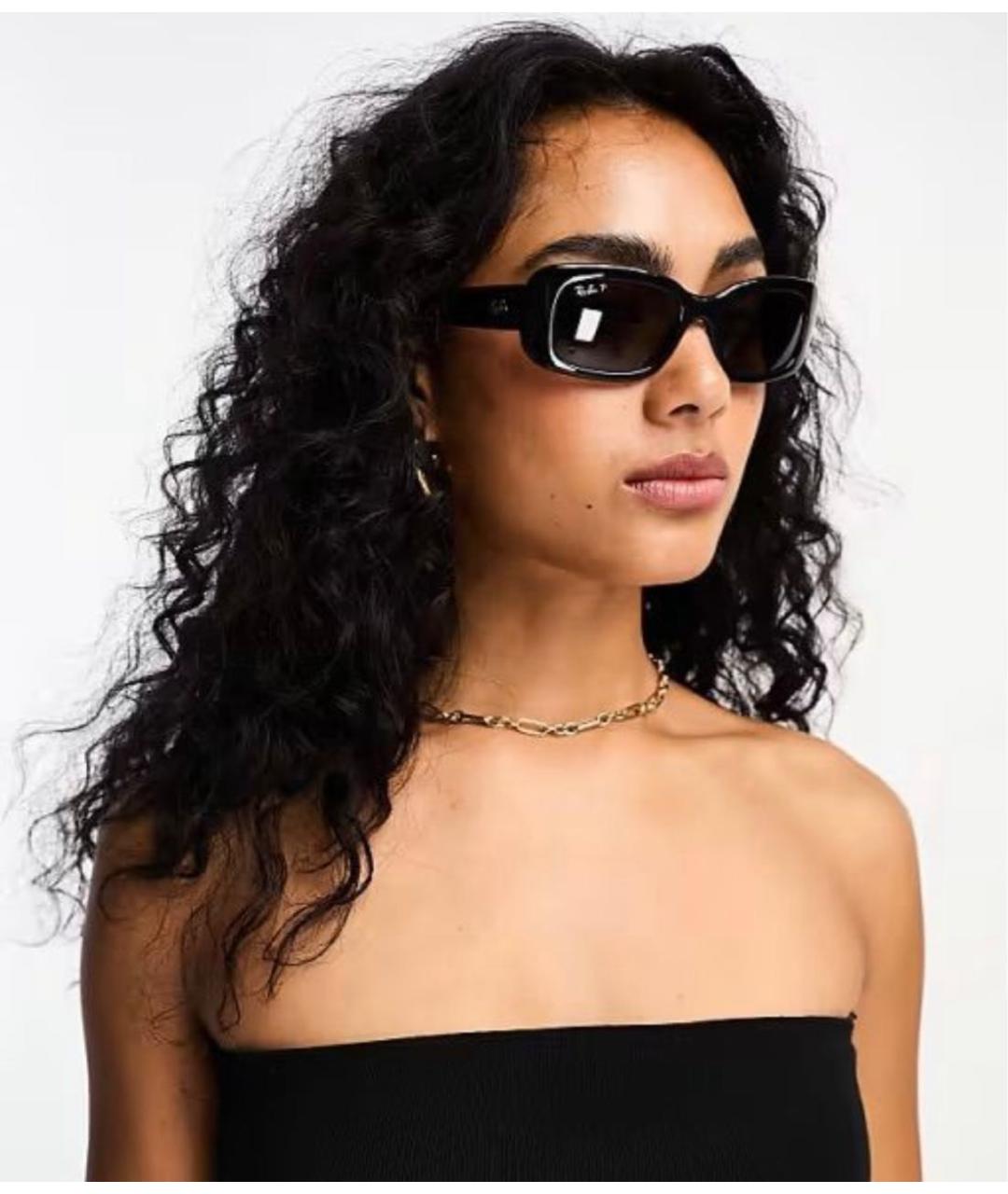 RAY BAN Черные солнцезащитные очки, фото 2