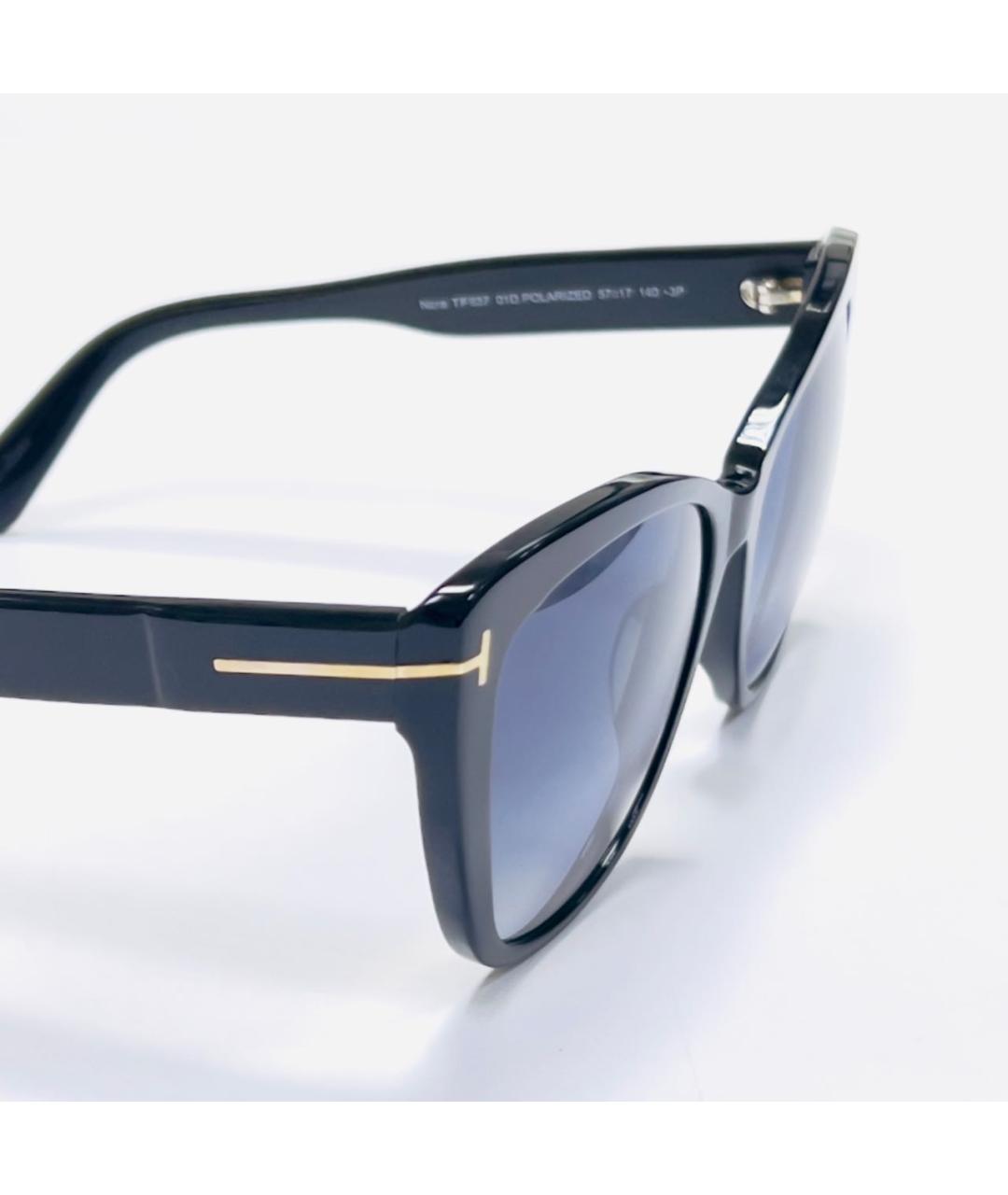 TOM FORD Черные пластиковые солнцезащитные очки, фото 2