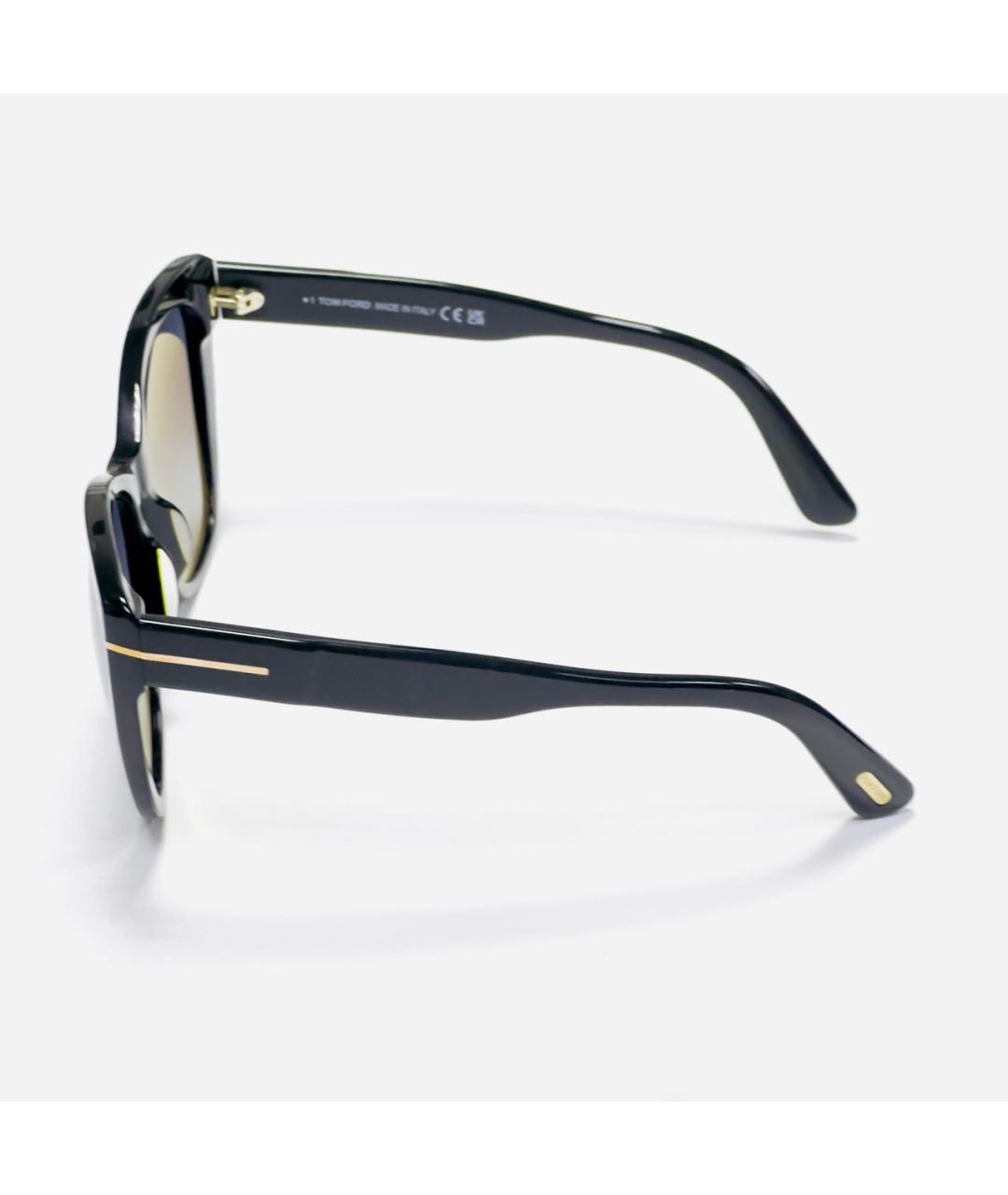 TOM FORD Черные пластиковые солнцезащитные очки, фото 4