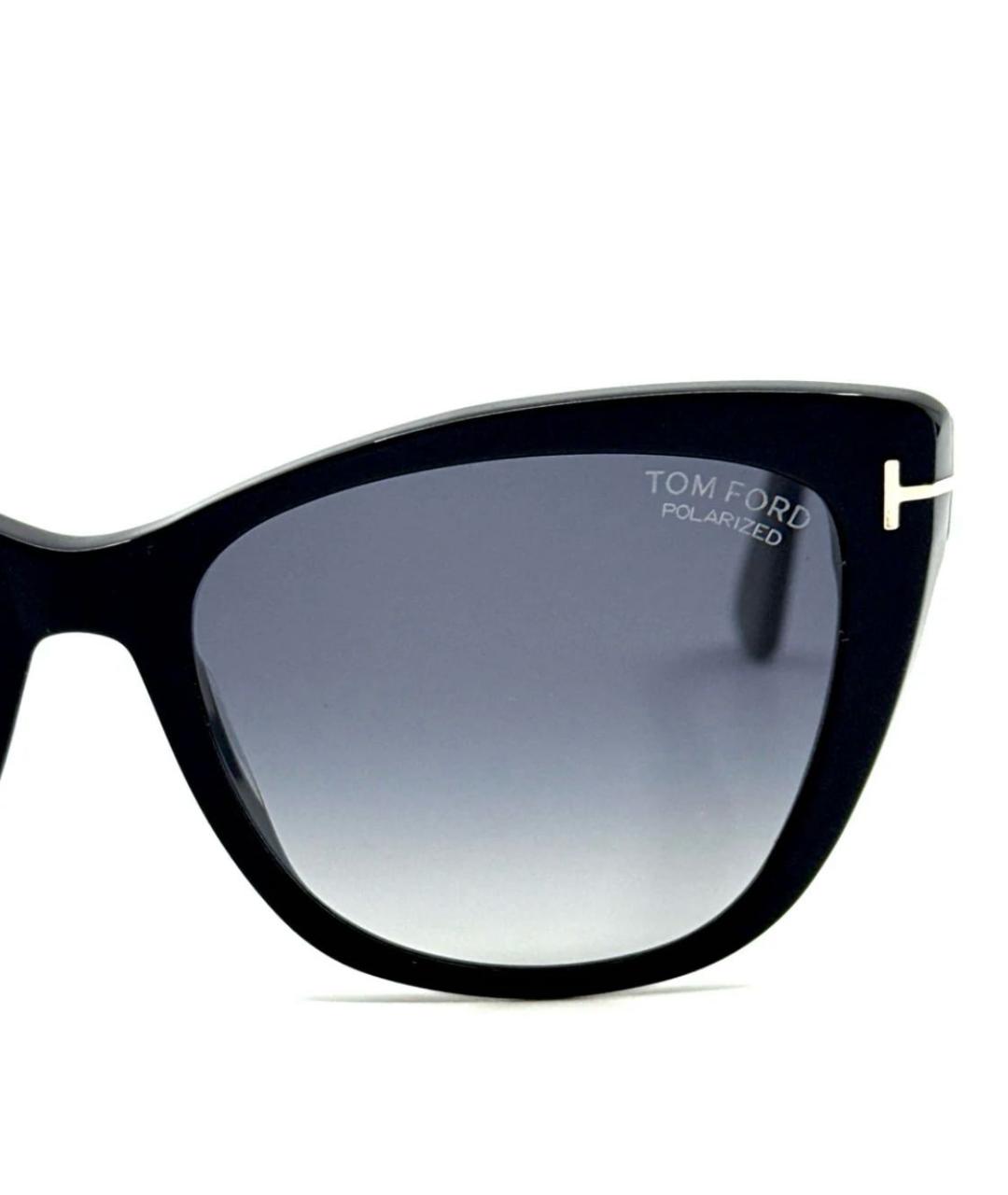 TOM FORD Черные пластиковые солнцезащитные очки, фото 6