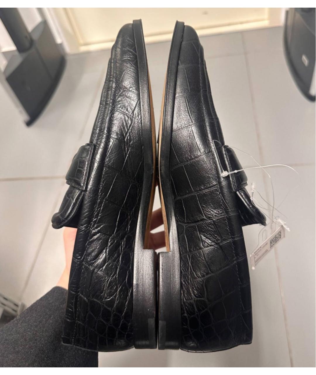 BOTTEGA VENETA Черные кожаные туфли, фото 6