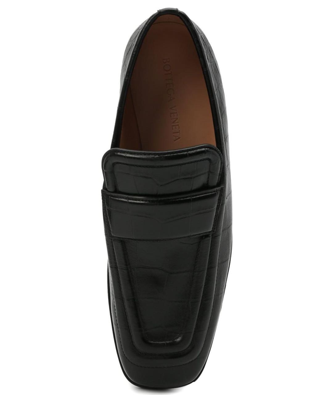 BOTTEGA VENETA Черные кожаные туфли, фото 3