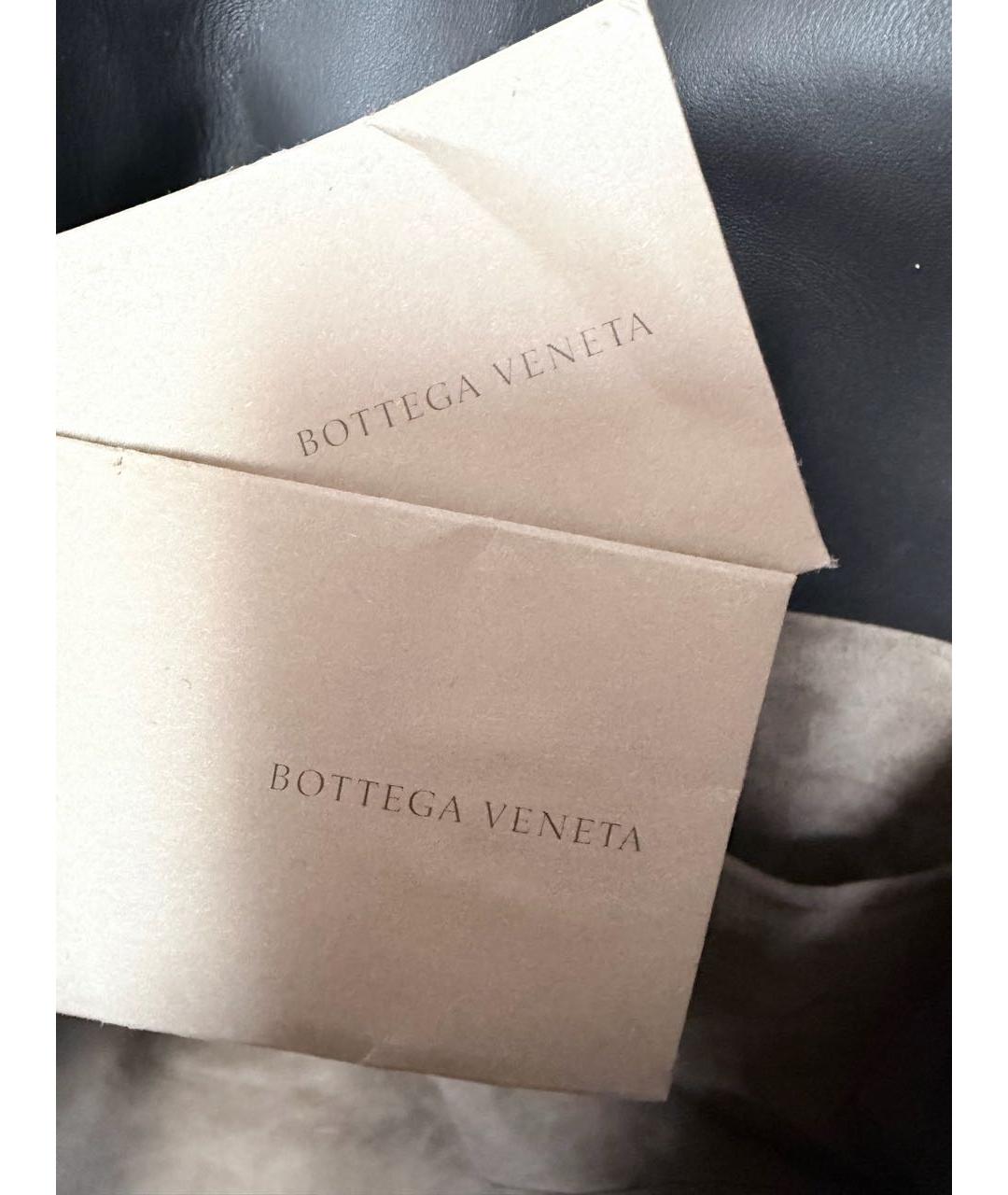 BOTTEGA VENETA Черная кожаная сумка тоут, фото 8