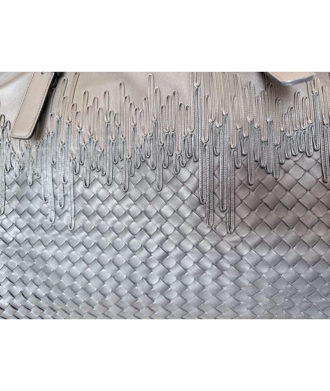 BOTTEGA VENETA Черная кожаная сумка тоут, фото 7