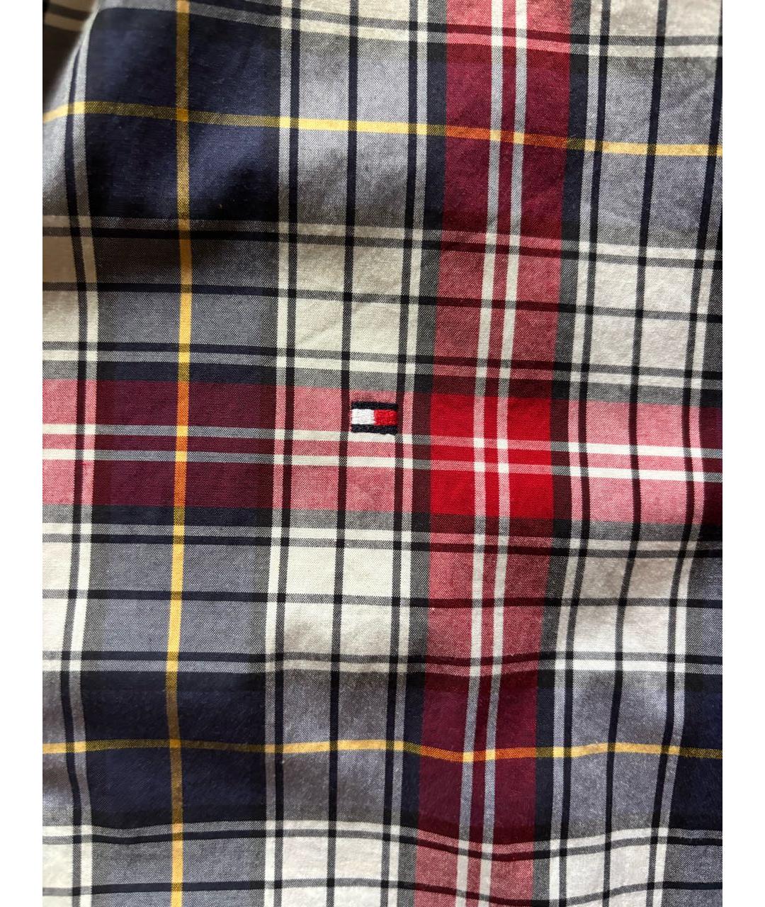 TOMMY HILFIGER Мульти хлопковая кэжуал рубашка, фото 4