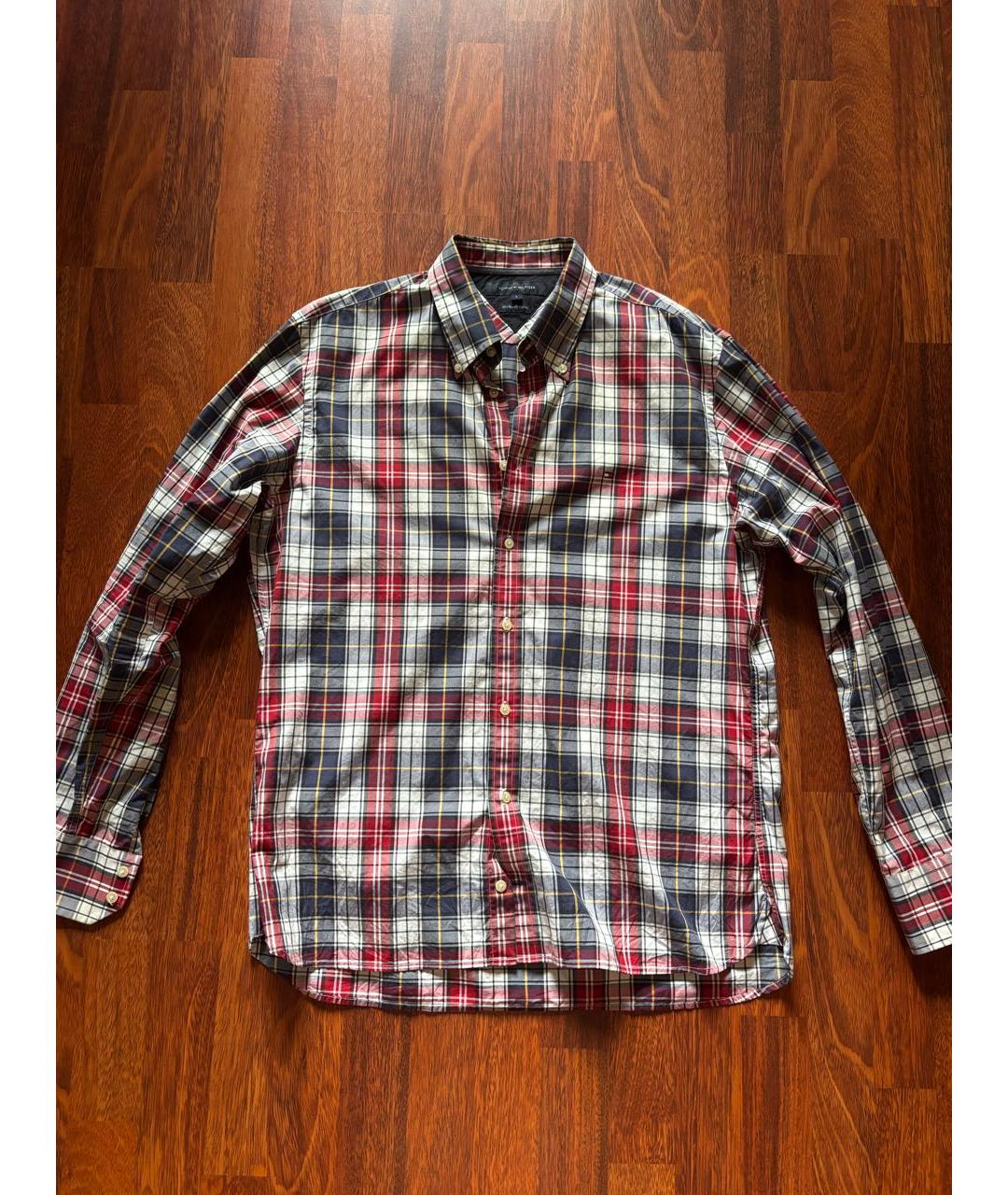 TOMMY HILFIGER Мульти хлопковая кэжуал рубашка, фото 9