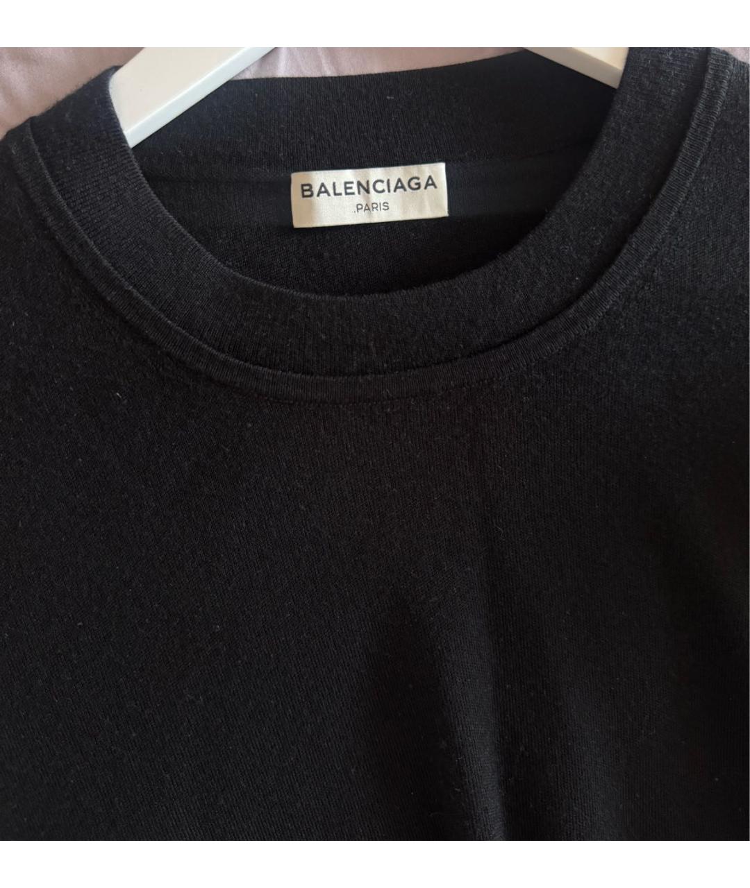 BALENCIAGA Черный шерстяной джемпер / свитер, фото 3