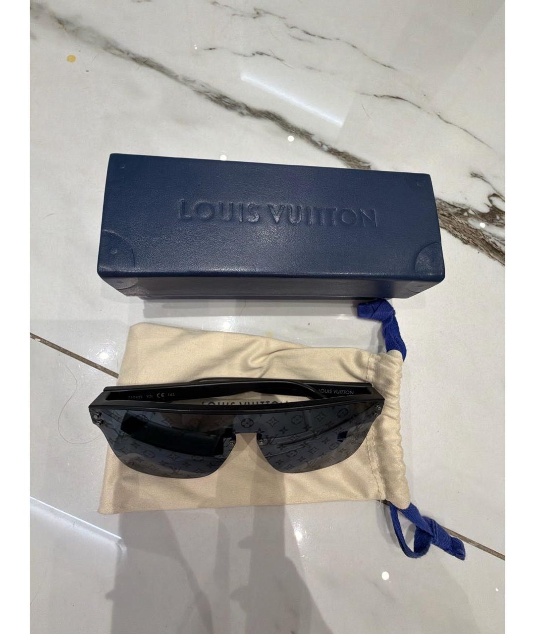 LOUIS VUITTON Черные пластиковые солнцезащитные очки, фото 4