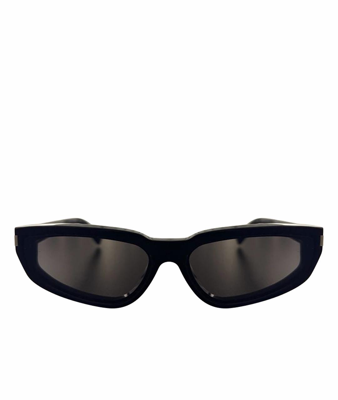 SAINT LAURENT Черные пластиковые солнцезащитные очки, фото 1