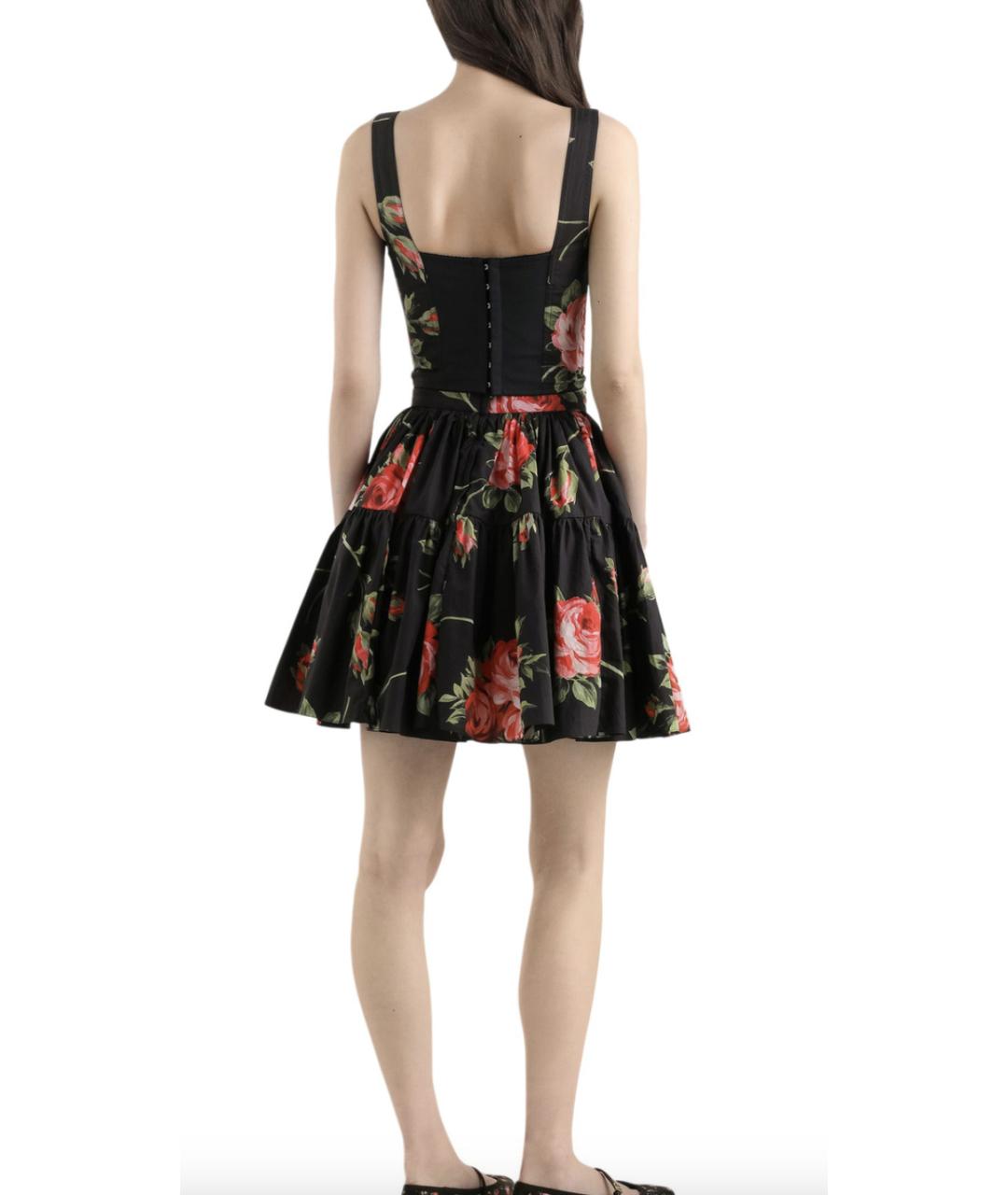 DOLCE&GABBANA Черный хлопковый костюм с юбками, фото 4