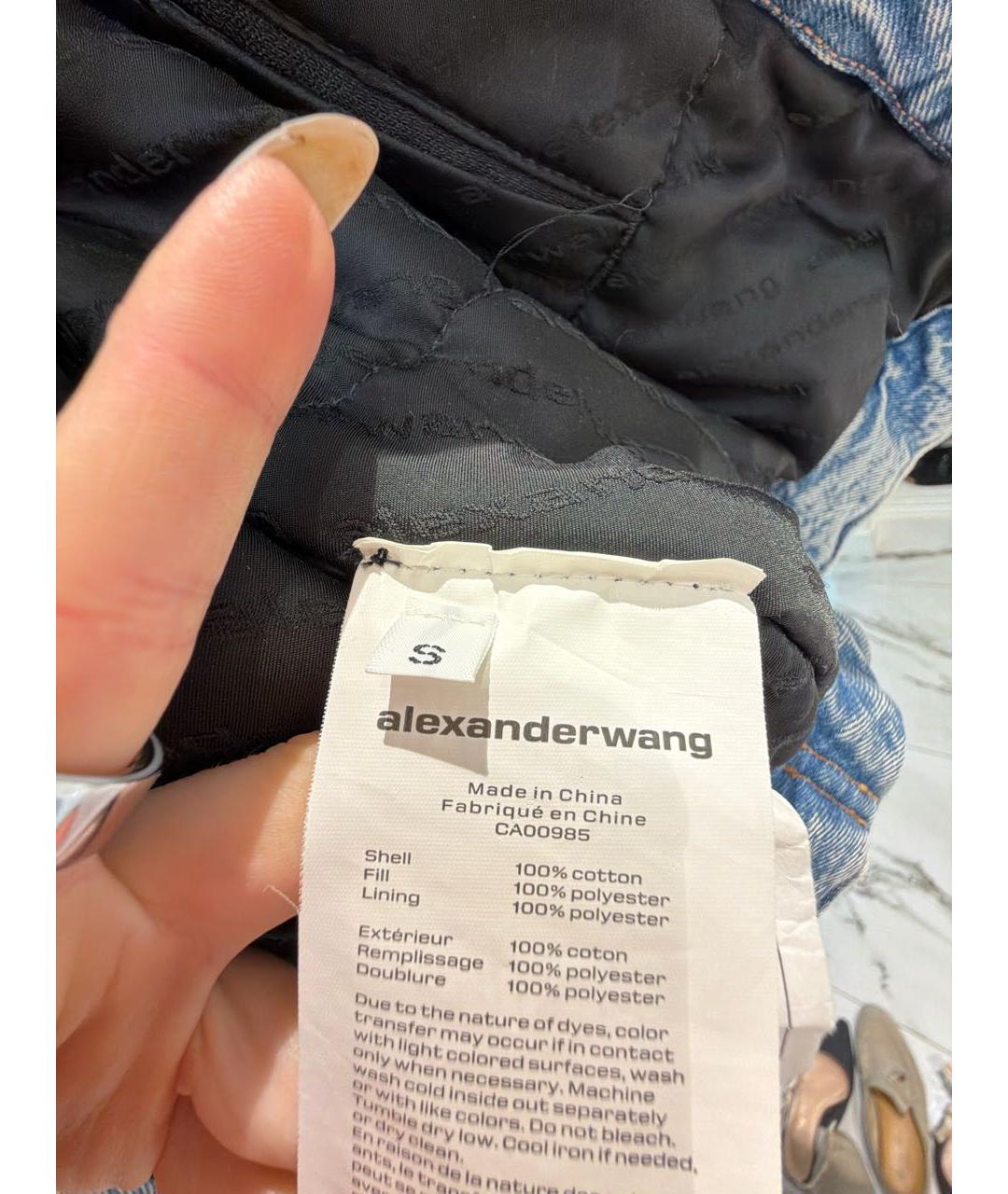ALEXANDER WANG Голубая деним куртка, фото 4