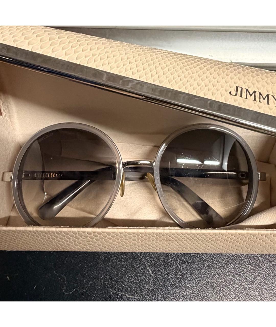 JIMMY CHOO Фиолетовые пластиковые солнцезащитные очки, фото 4