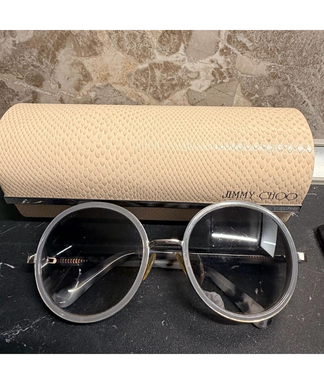 JIMMY CHOO Фиолетовые пластиковые солнцезащитные очки, фото 7