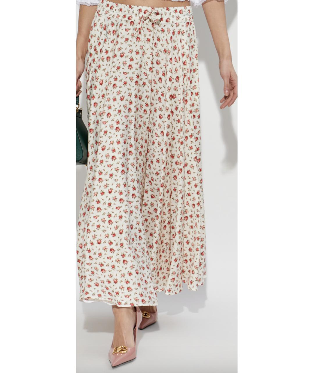 DOLCE&GABBANA Белый шелковый костюм с юбками, фото 3