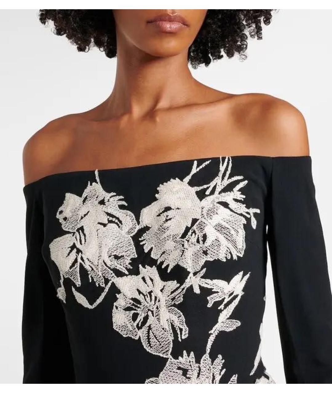 ELIE SAAB Черное вискозное вечернее платье, фото 2