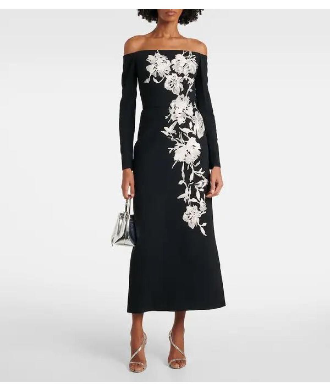 ELIE SAAB Черное вискозное вечернее платье, фото 1