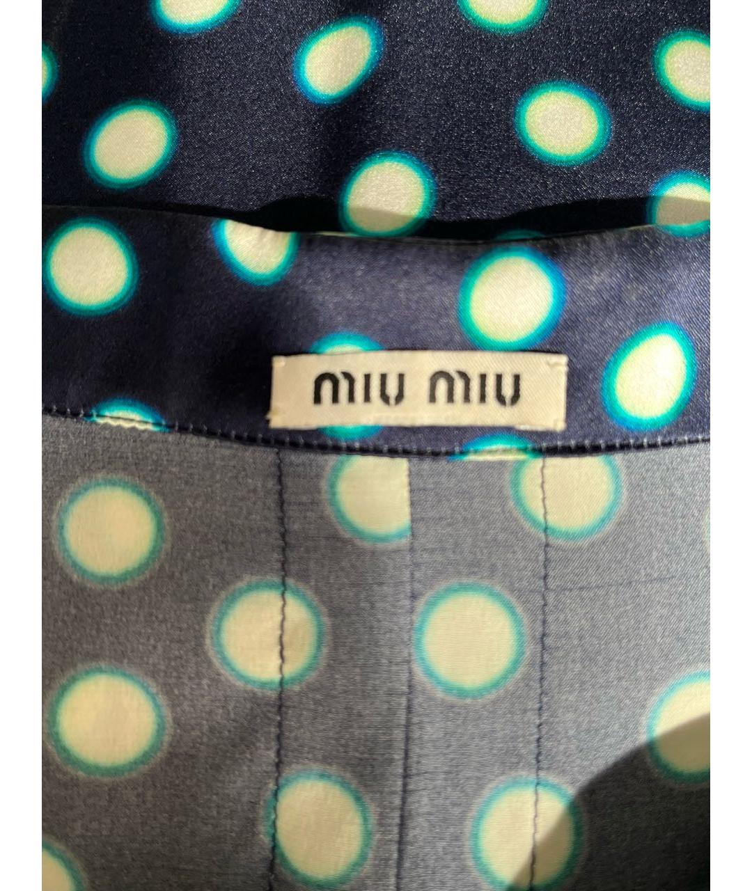 MIU MIU Шелковая блузы, фото 3