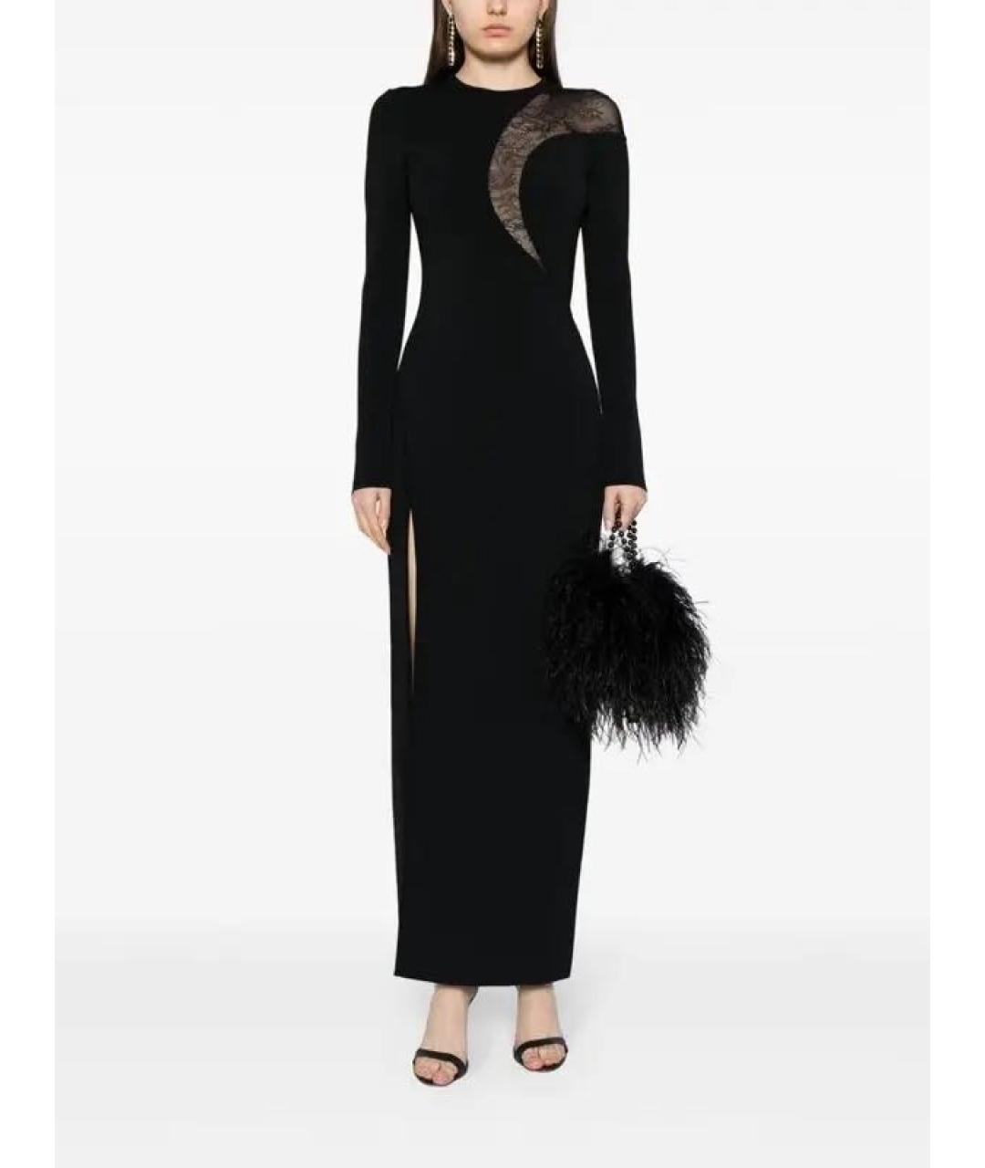ELIE SAAB Черное вискозное вечернее платье, фото 3