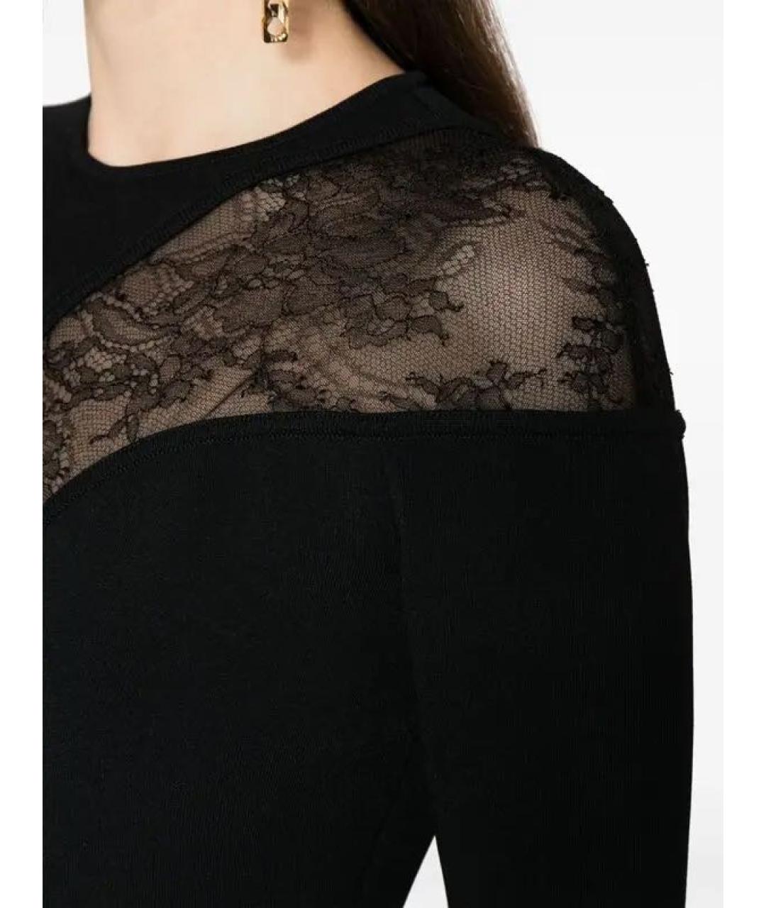 ELIE SAAB Черное вискозное вечернее платье, фото 4