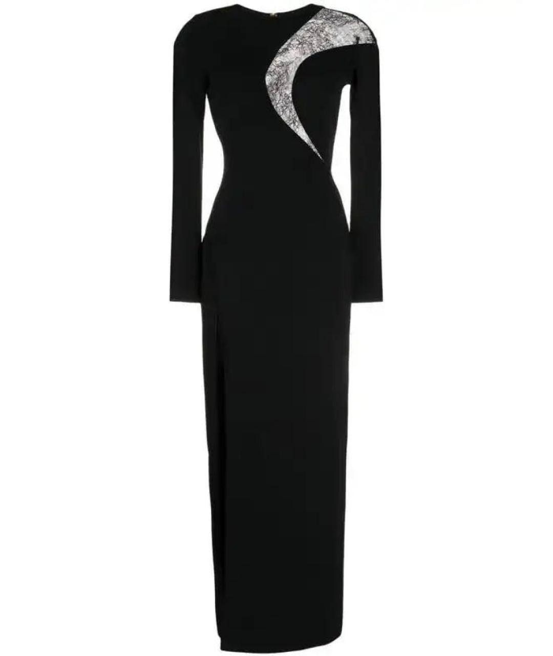 ELIE SAAB Черное вискозное вечернее платье, фото 1