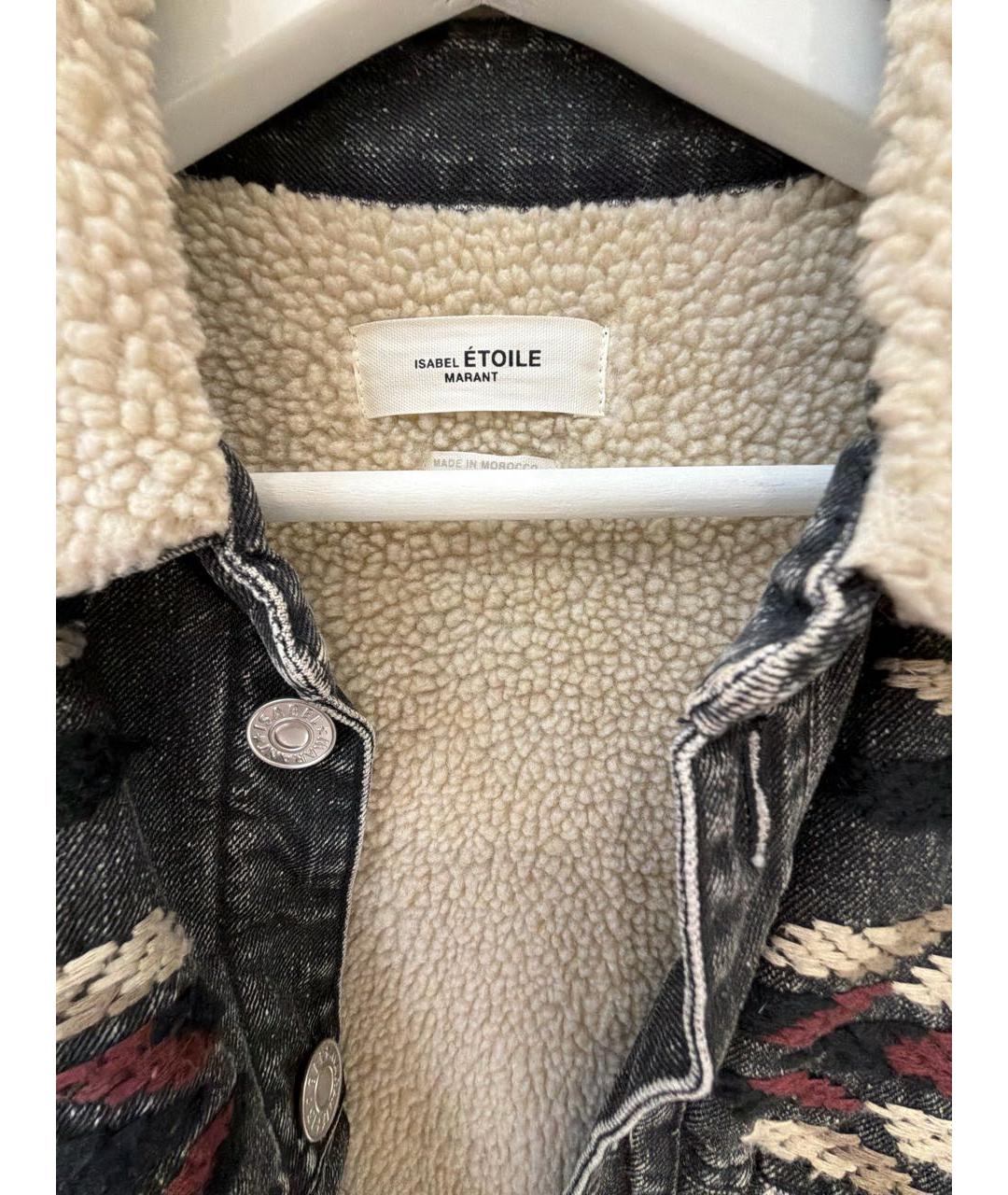 ISABEL MARANT ETOILE Серая деним куртка, фото 3