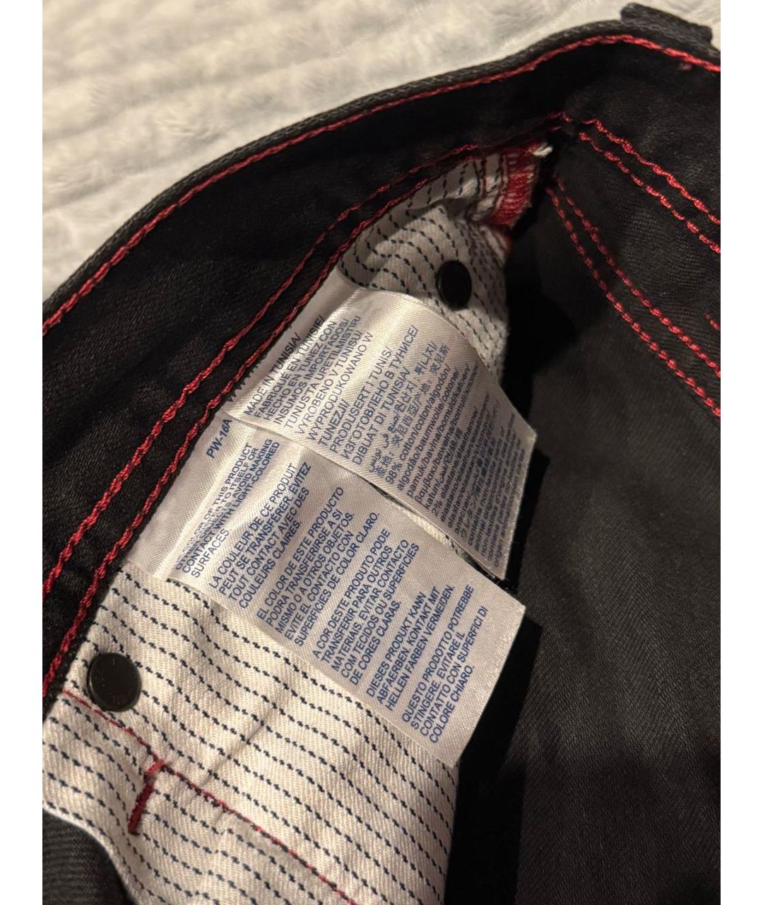 TOMMY HILFIGER Темно-синие хлопковые прямые джинсы, фото 4