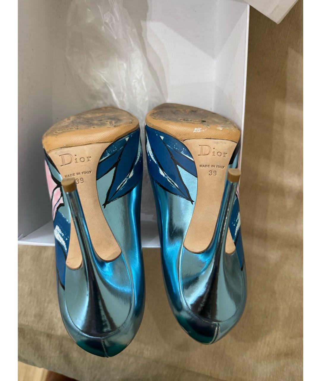 CHRISTIAN DIOR Мульти кожаные туфли, фото 2