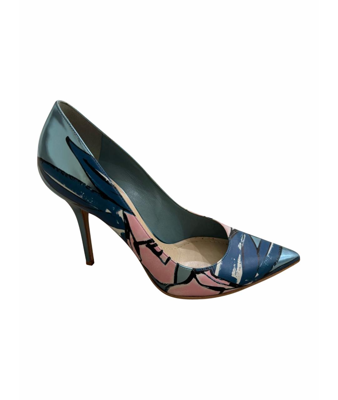 CHRISTIAN DIOR Мульти кожаные туфли, фото 1