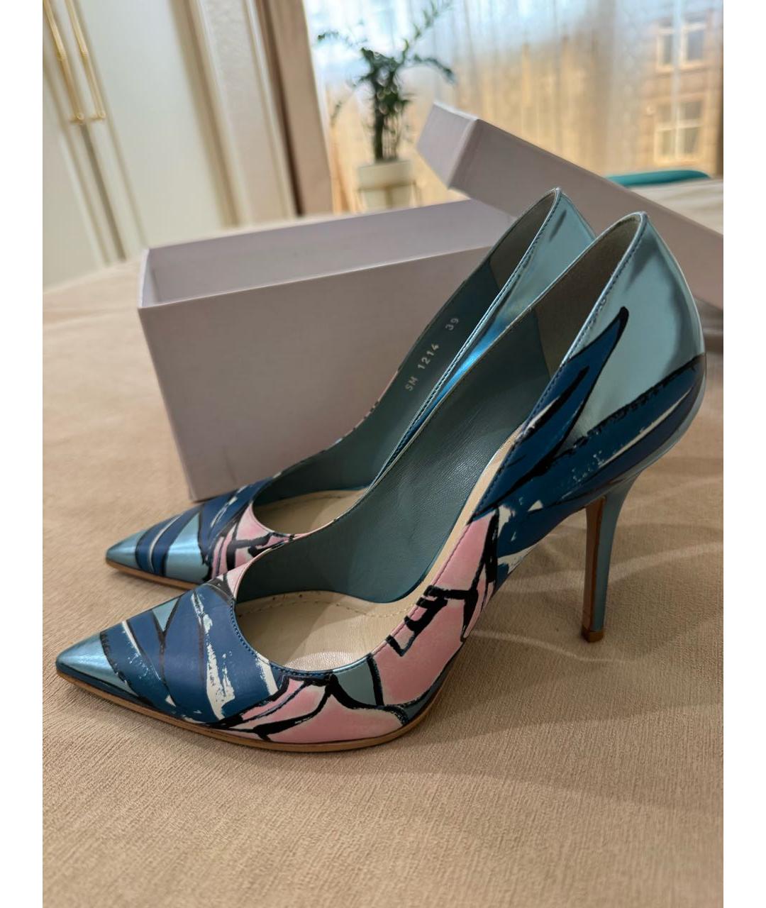 CHRISTIAN DIOR Мульти кожаные туфли, фото 4