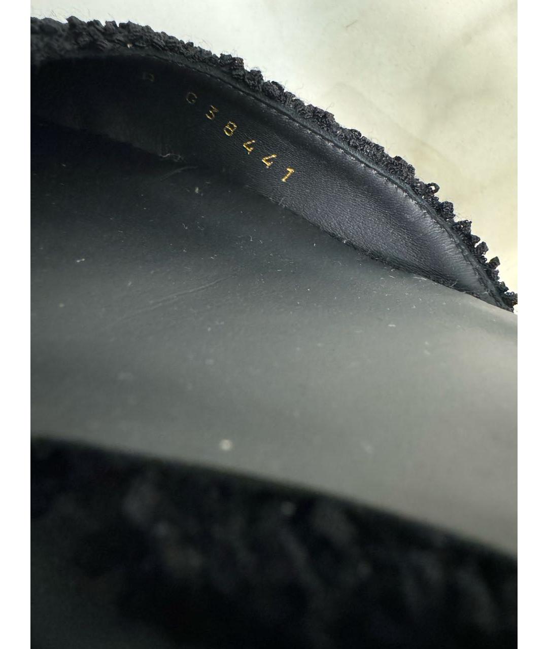 CHANEL Черные кожаные туфли, фото 6