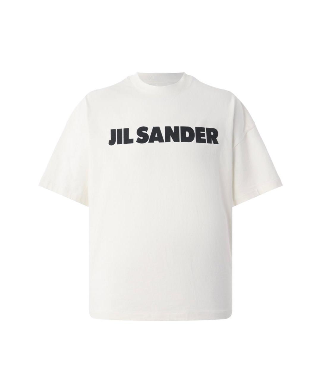 JIL SANDER Белая хлопковая футболка, фото 7