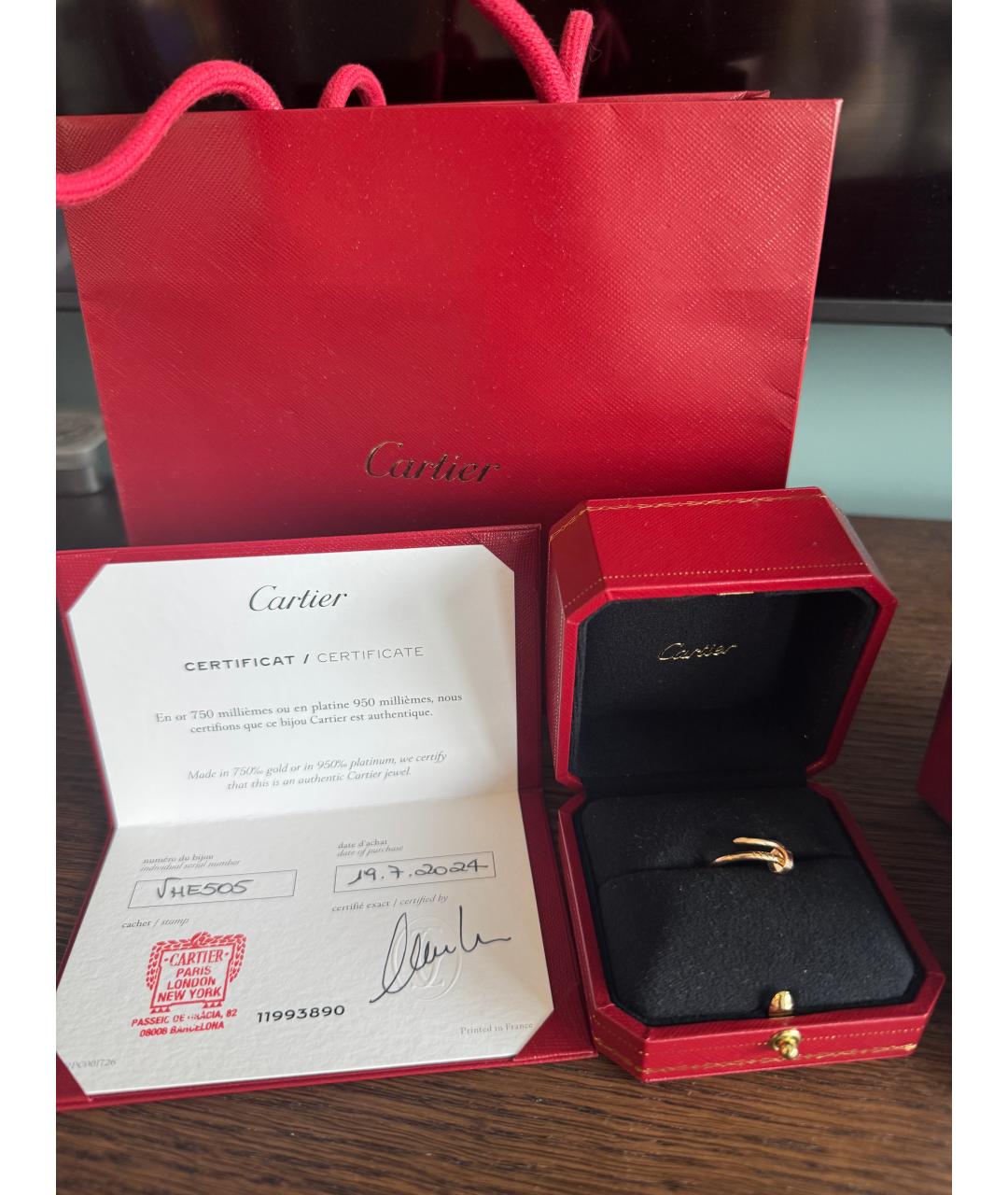 CARTIER Розовое кольцо из розового золота, фото 5
