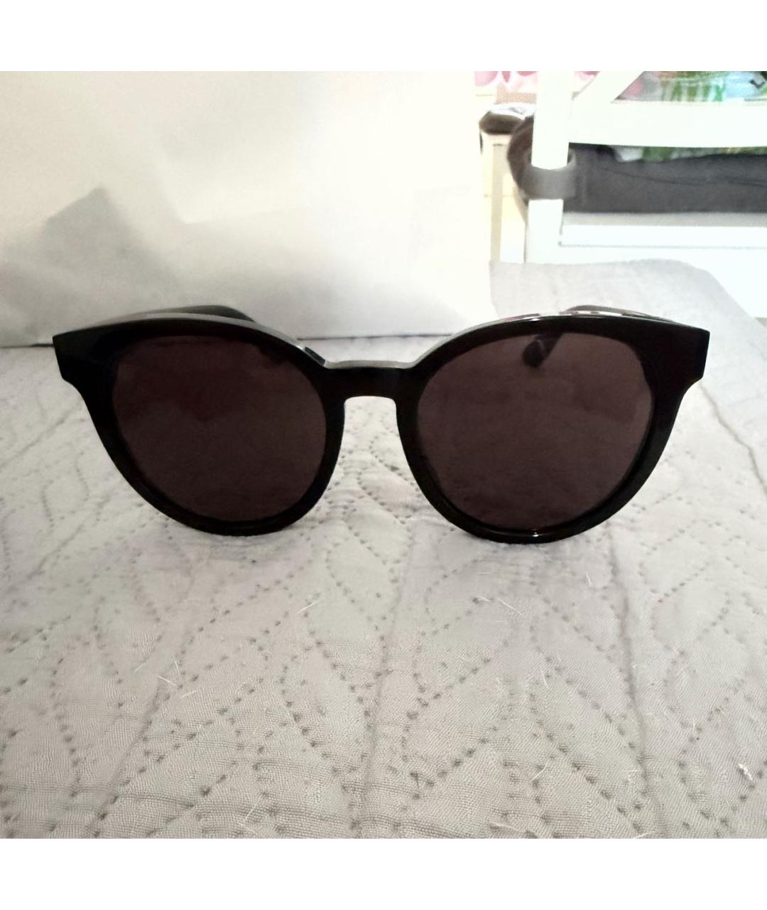 SAINT LAURENT Черные пластиковые солнцезащитные очки, фото 8