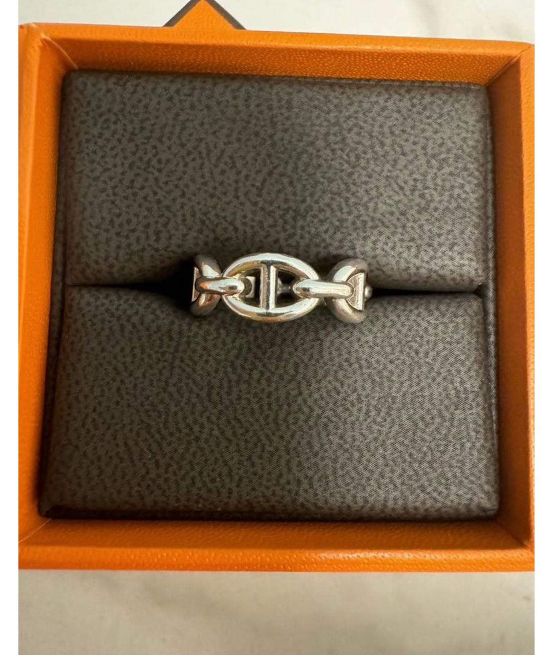 HERMES Серебряное кольцо, фото 2