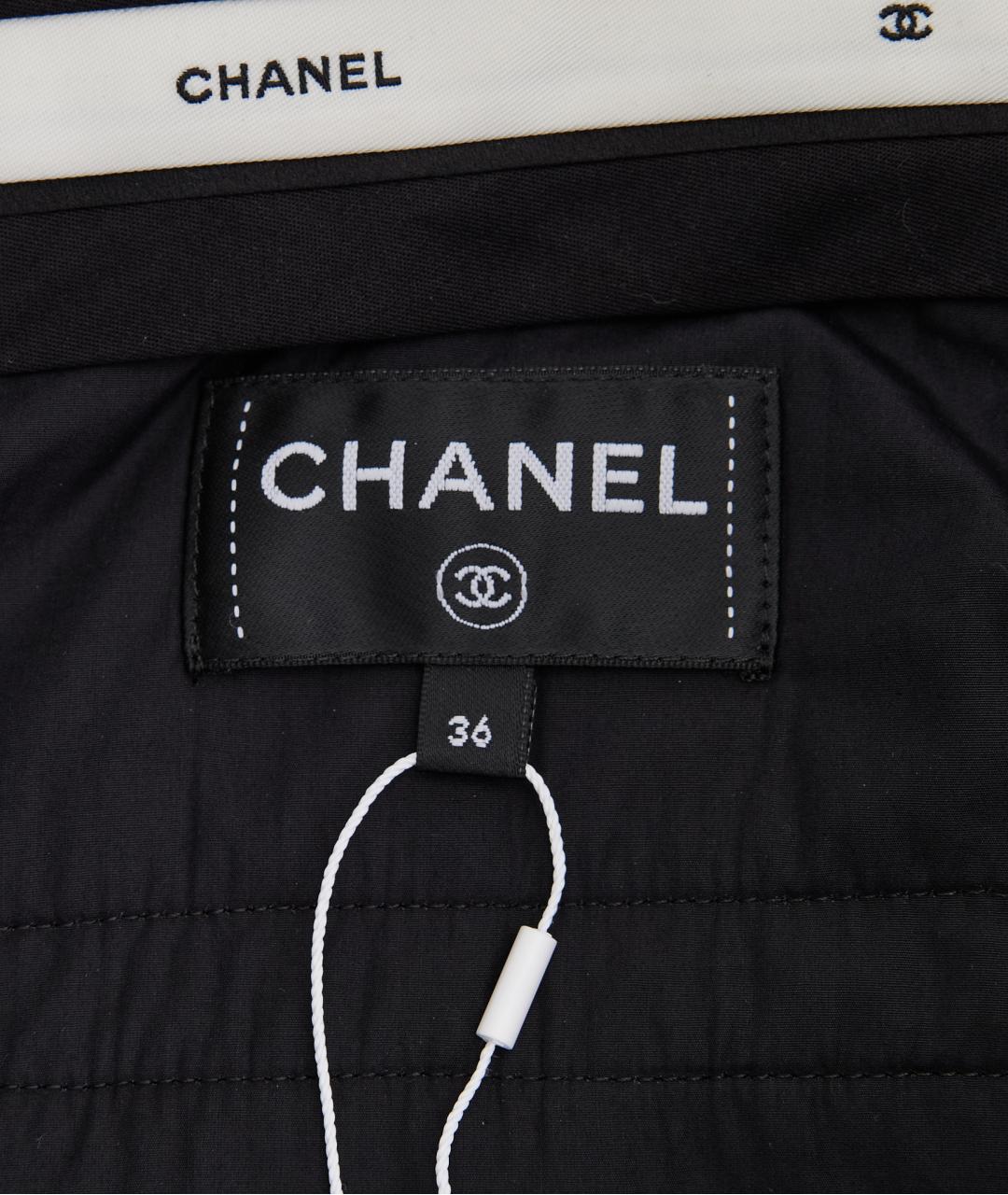 CHANEL Коричневые хлопковые прямые брюки, фото 4